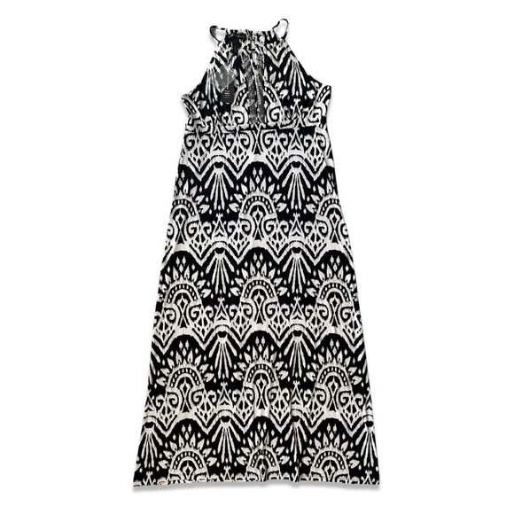 NWT INC International Concepts Black & White Sleeveless Maxi Dress Size XL - Picture 1 of 4